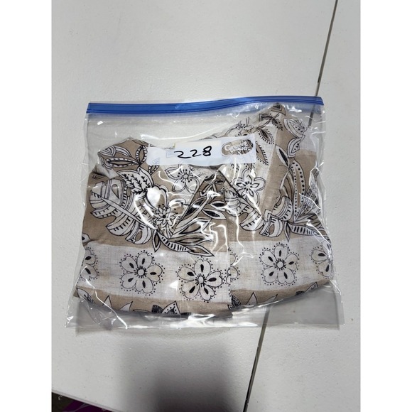 Alfred Dunner‎ Floral Button Down Shirt Short Sleeve Neutral Print 18W - Picture 9 of 9